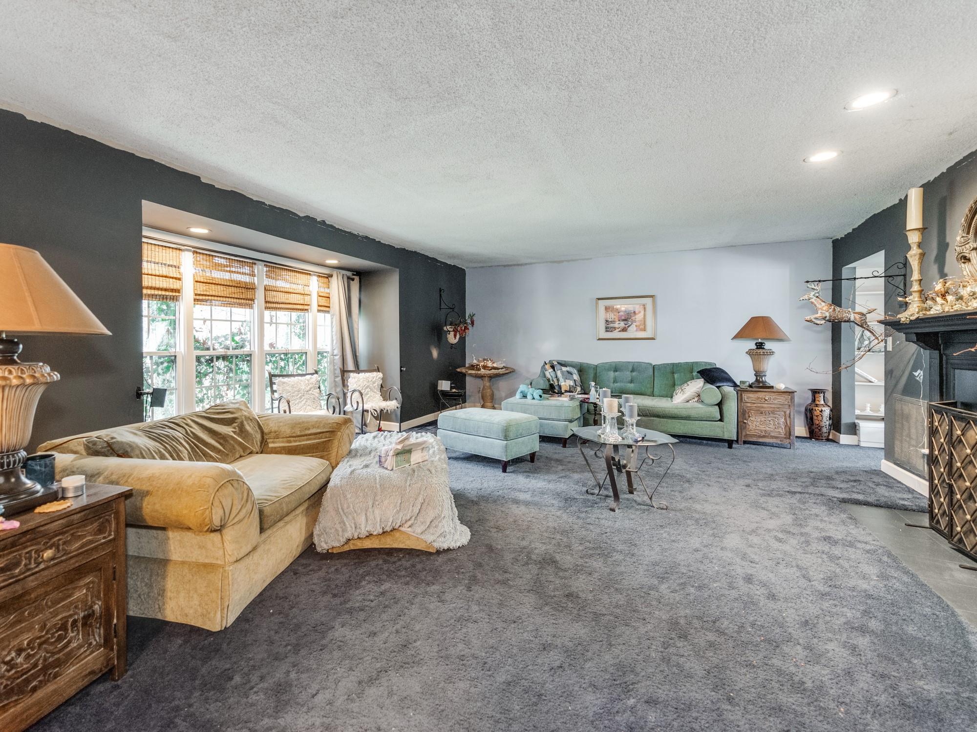 2429 Dellinger Circle Charlotte, NC 28269 - Photo 8 of 40 a living room with furniture and a fireplace