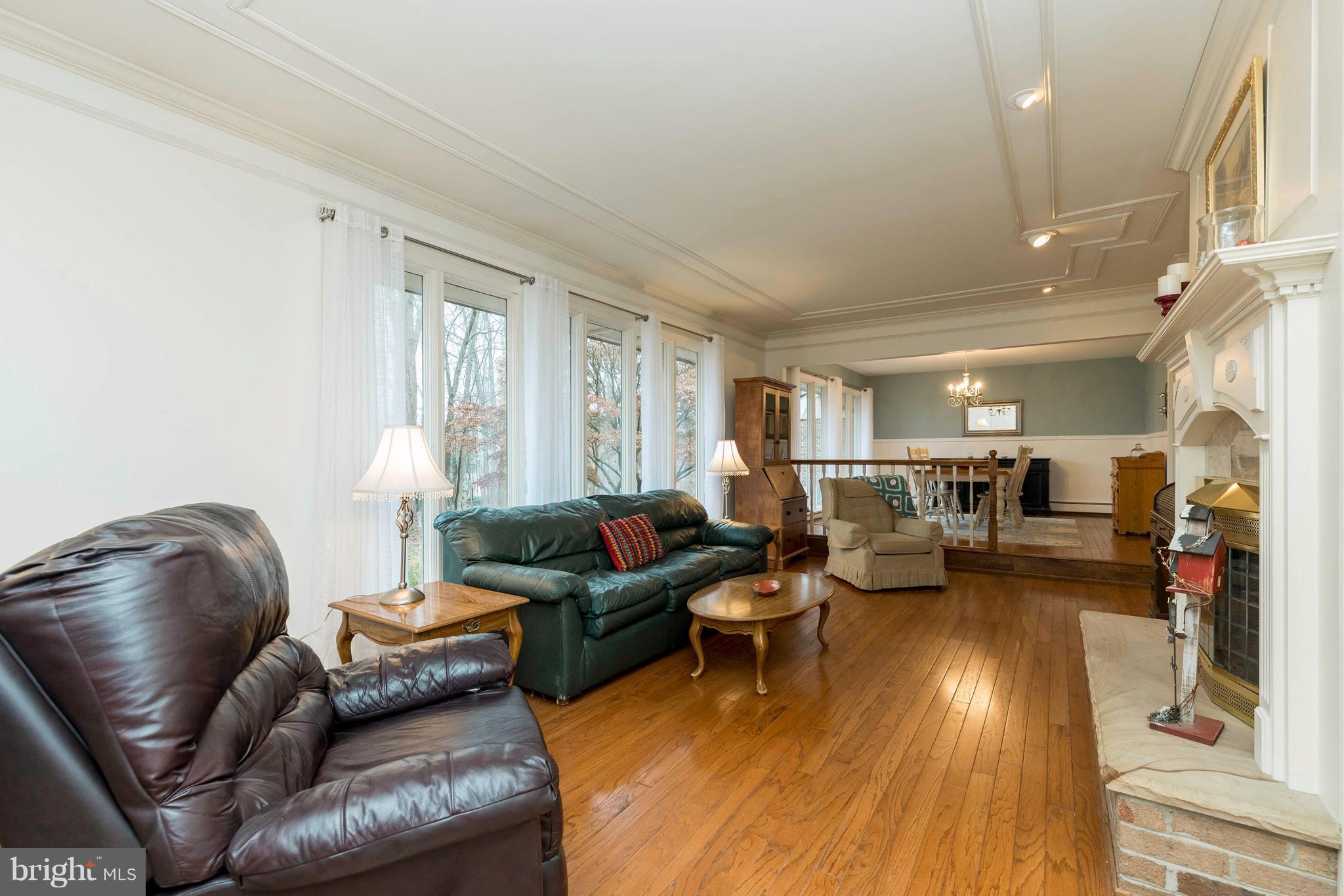 3 Stonehurst Road Phoenix, MD 21131 - Photo 5 of 30 Sunken Living room w/ large wood burning fireplace