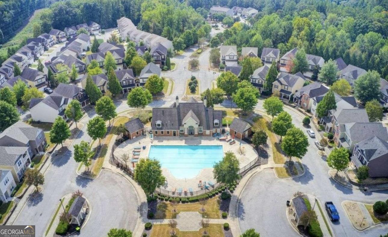 844 Venture Way Atlanta, GA 30331 - Photo 27 of 37 an aerial view of residential house with outdoor space and swimming pool