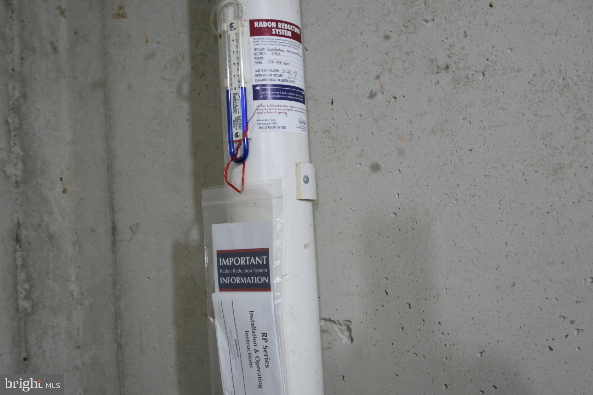 21427 Shore Valley Road Three Springs, PA 17264 - Photo 39 of 39 Radon System