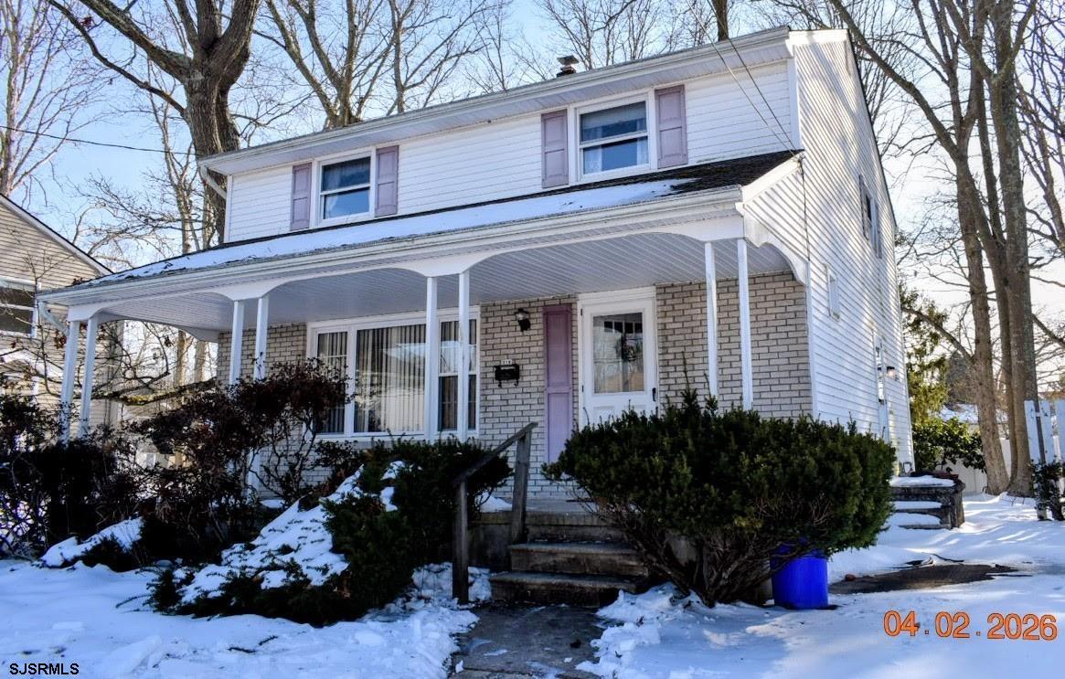 a front view of a house