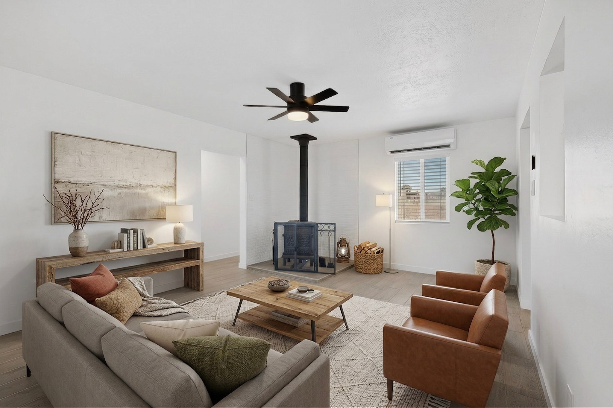 32 Lucero Road, Unit AB Santa Fe, NM 87508 - Photo 3 of 40 Main home livingroom