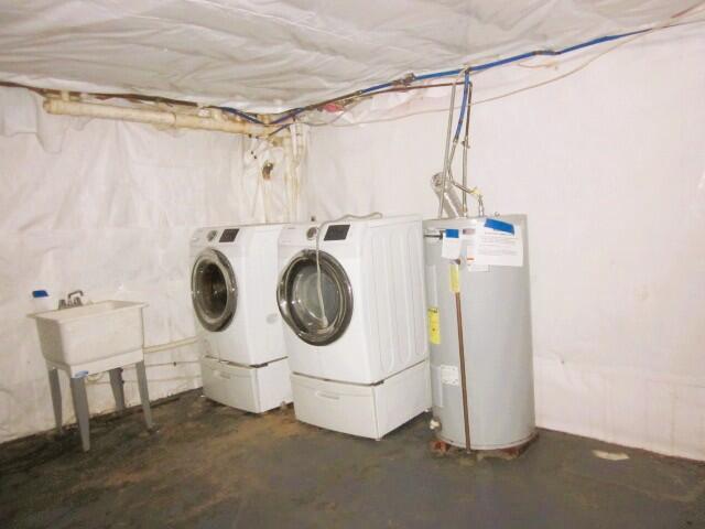 5574 Providence Church Road Ferrum, VA 24088 - Photo 14 of 17 a utility room with dryer and washer