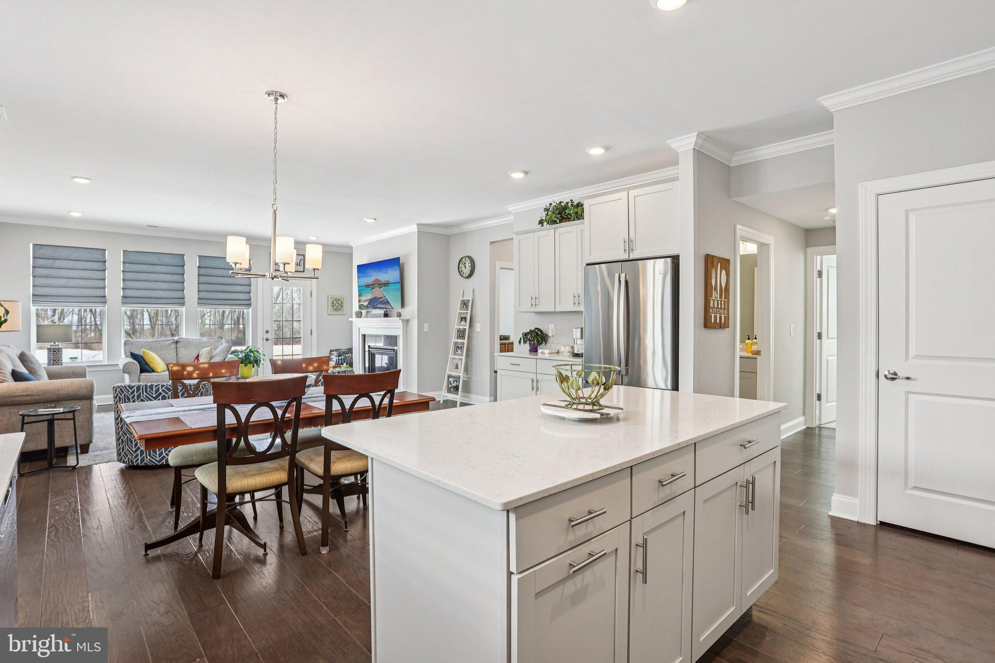 38 Tower Boulevard Mount Holly, NJ 08060 - Photo 14 of 42 a kitchen with center island table and chairs