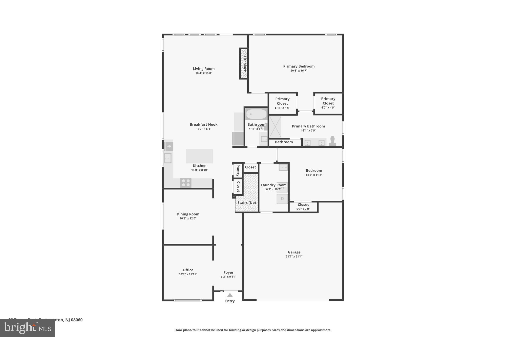 38 Tower Boulevard Mount Holly, NJ 08060 - Photo 40 of 42 a picture of a floor plan