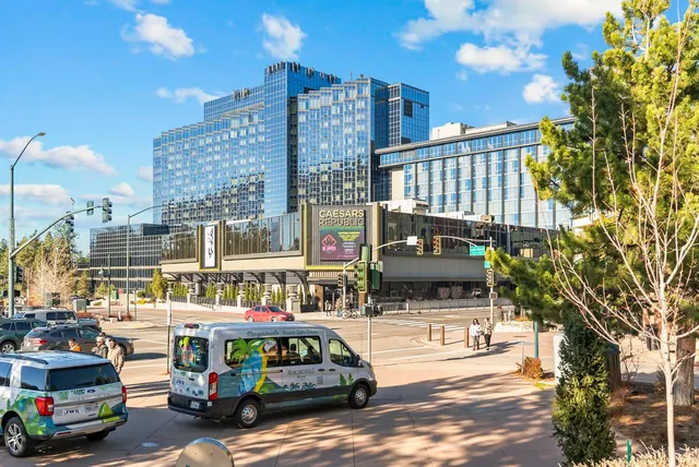 a front view of a building