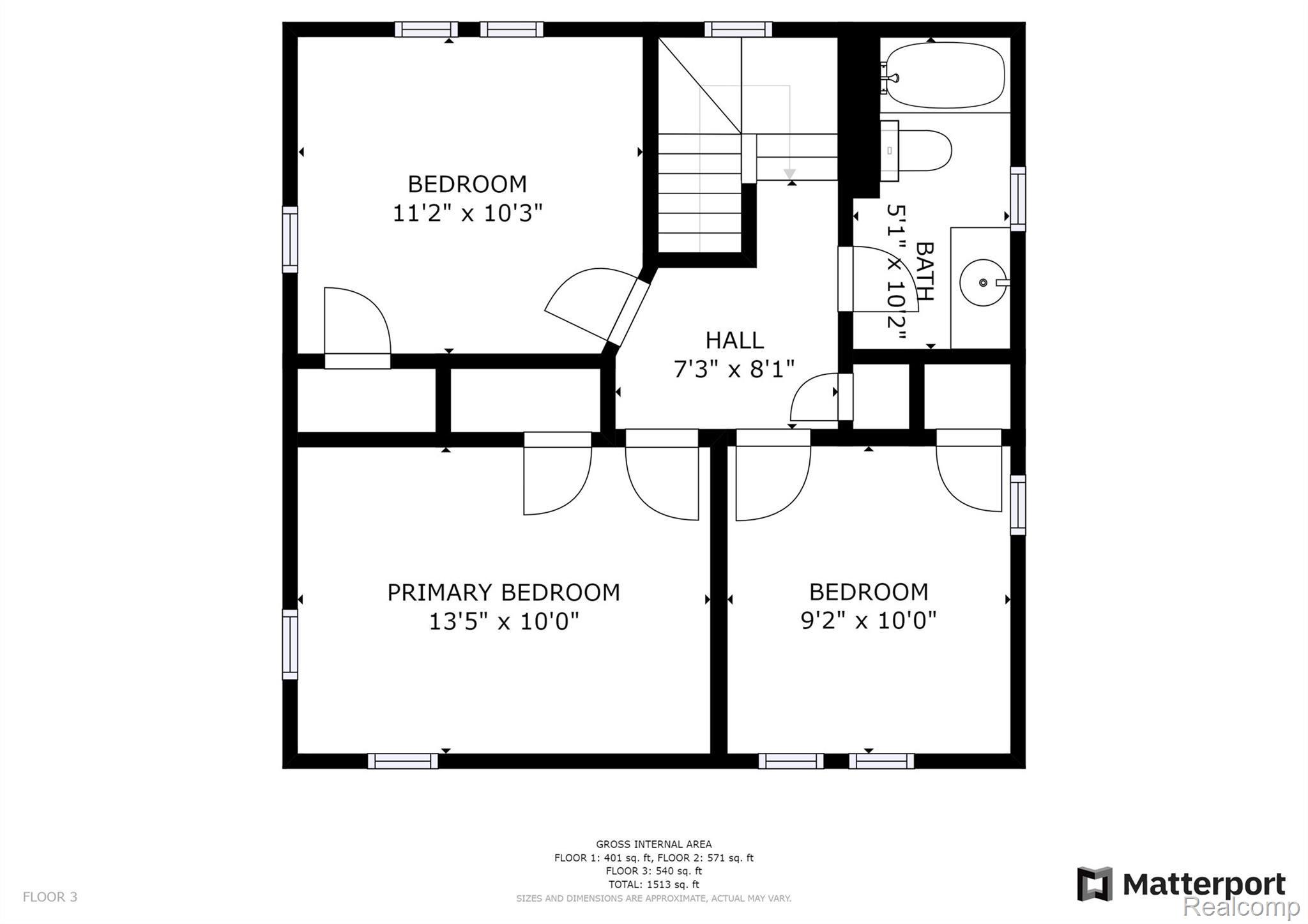 1118 Oxford Road Berkley, MI 48072 - Photo 31 of 32 Floor 3.jpg