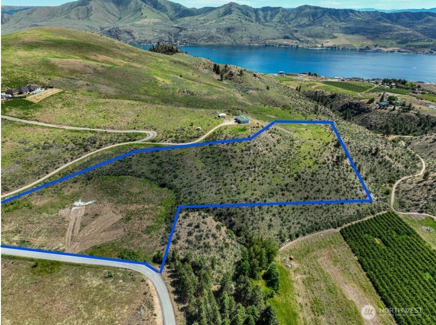 215 Chelan Ranch Road Chelan, WA 98816 - Photo 1 of 6 a view of a lake with a mountain