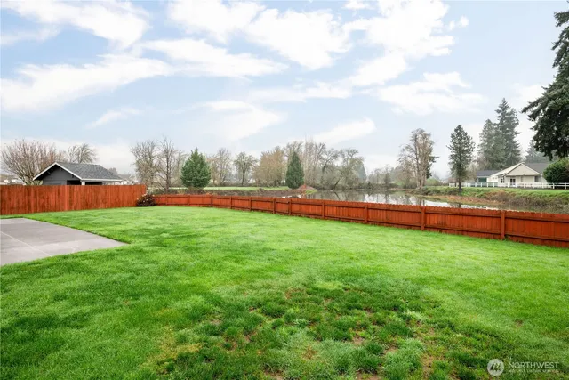 a view of an outdoor space and a yard