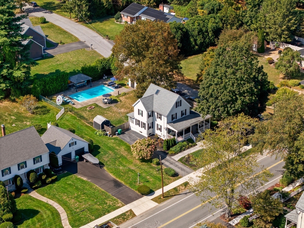 300 Greeley Street Clinton, MA 01510 - Photo 39 of 40 an aerial view of a house with a garden