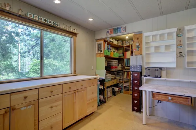 a view of backyard with trees
