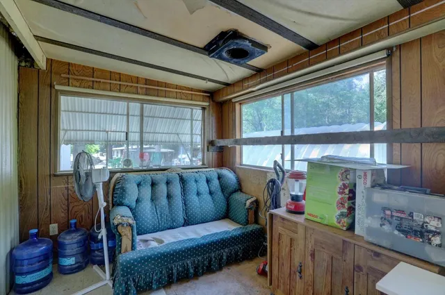 a room with musical instruments