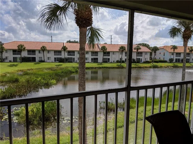a view of lake from balcony