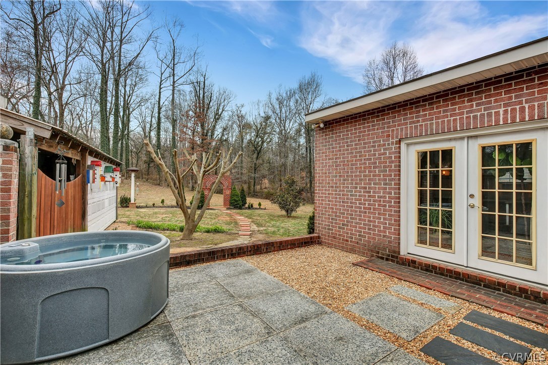 701 Clement Town Road Powhatan, VA 23139 - Photo 25 of 38 Hot Tub Area Off Of The Master Bedroom