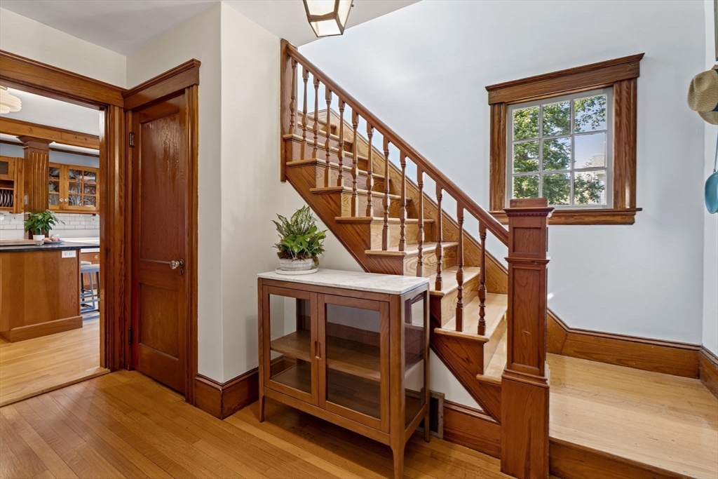 177 Highland Road Andover, MA 01810 - Photo 23 of 37 a view of entryway with wooden floor and stairs