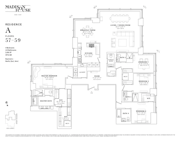 $12,995,000 | 15 East 30th Street, Unit 59A | NoMad