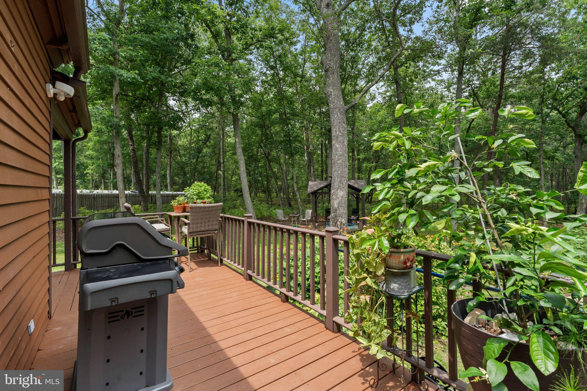 16 Dunhill Road Jackson, NJ 08527 - Photo 40 of 44 Serene deck nestled in lush greenery.
