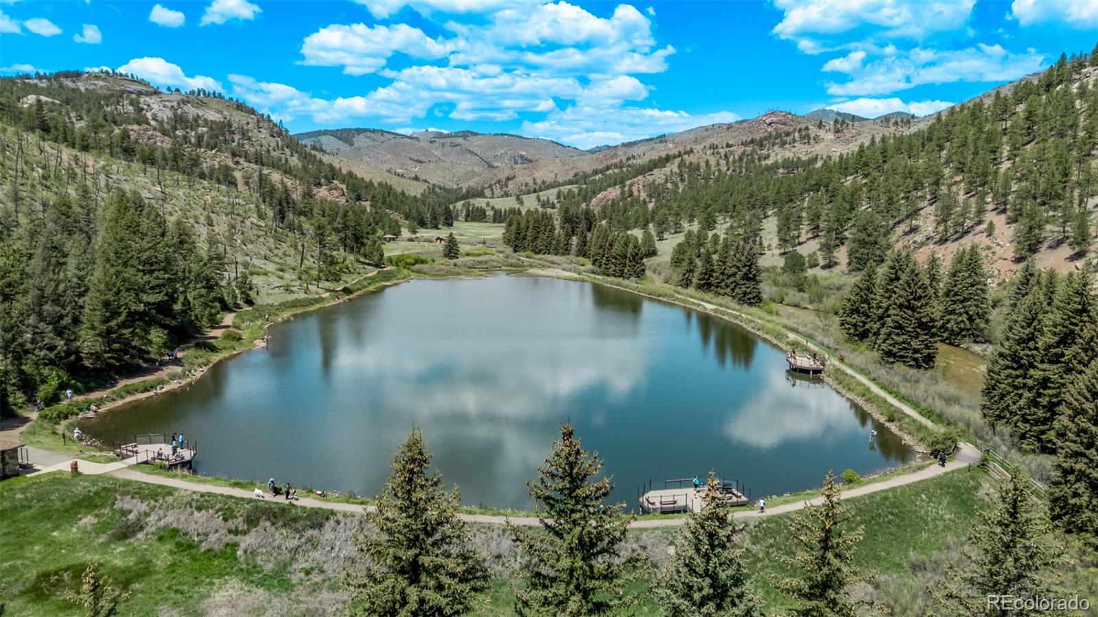 13950 Pine Valley Road Pine, CO 80470 - Photo 46 of 49 a view of a lake with a mountain