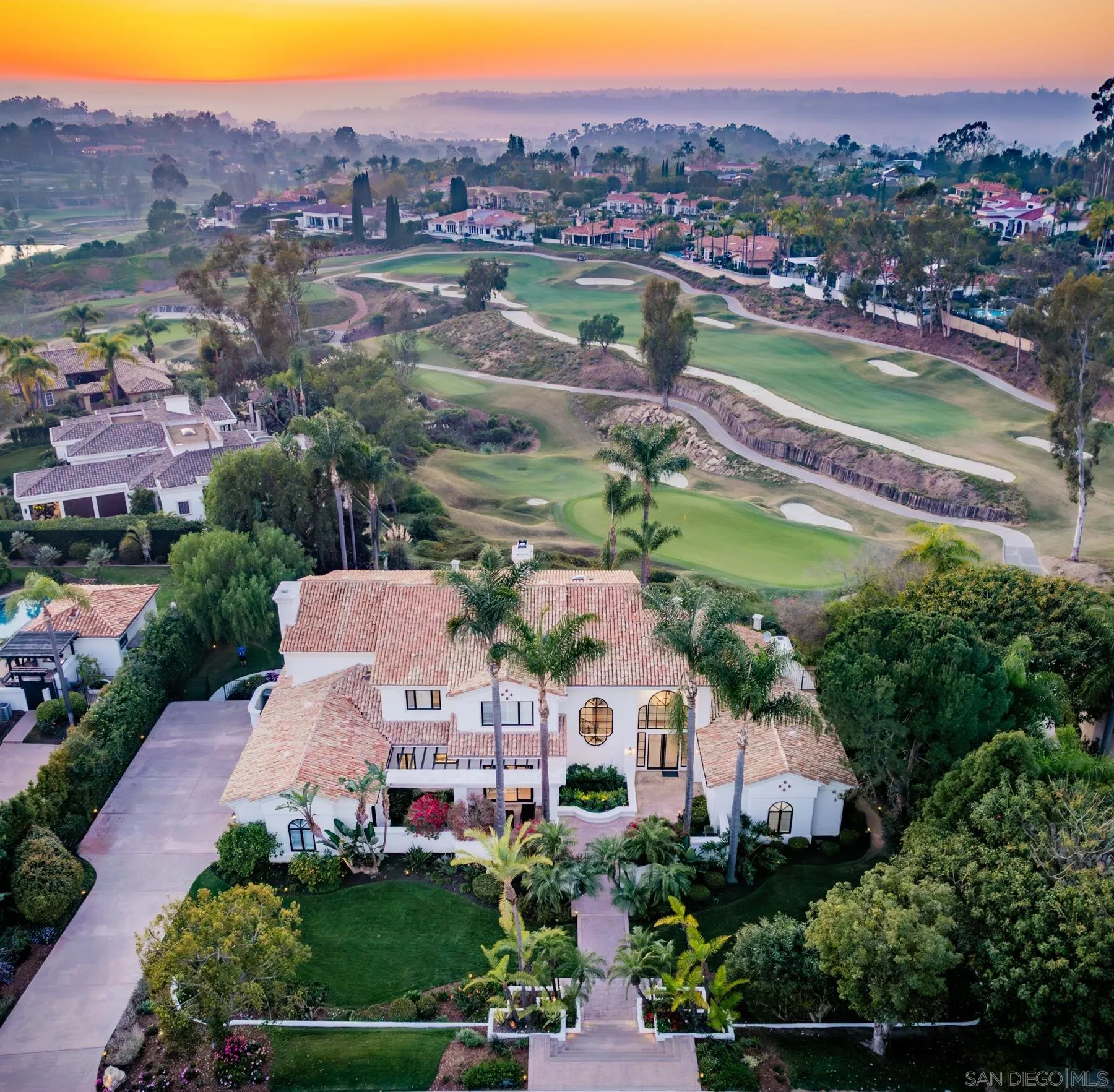 7430 St Andrews Road Rancho Santa Fe, CA 92067 - Photo 3 of 48 an aerial view of residential houses and outdoor space