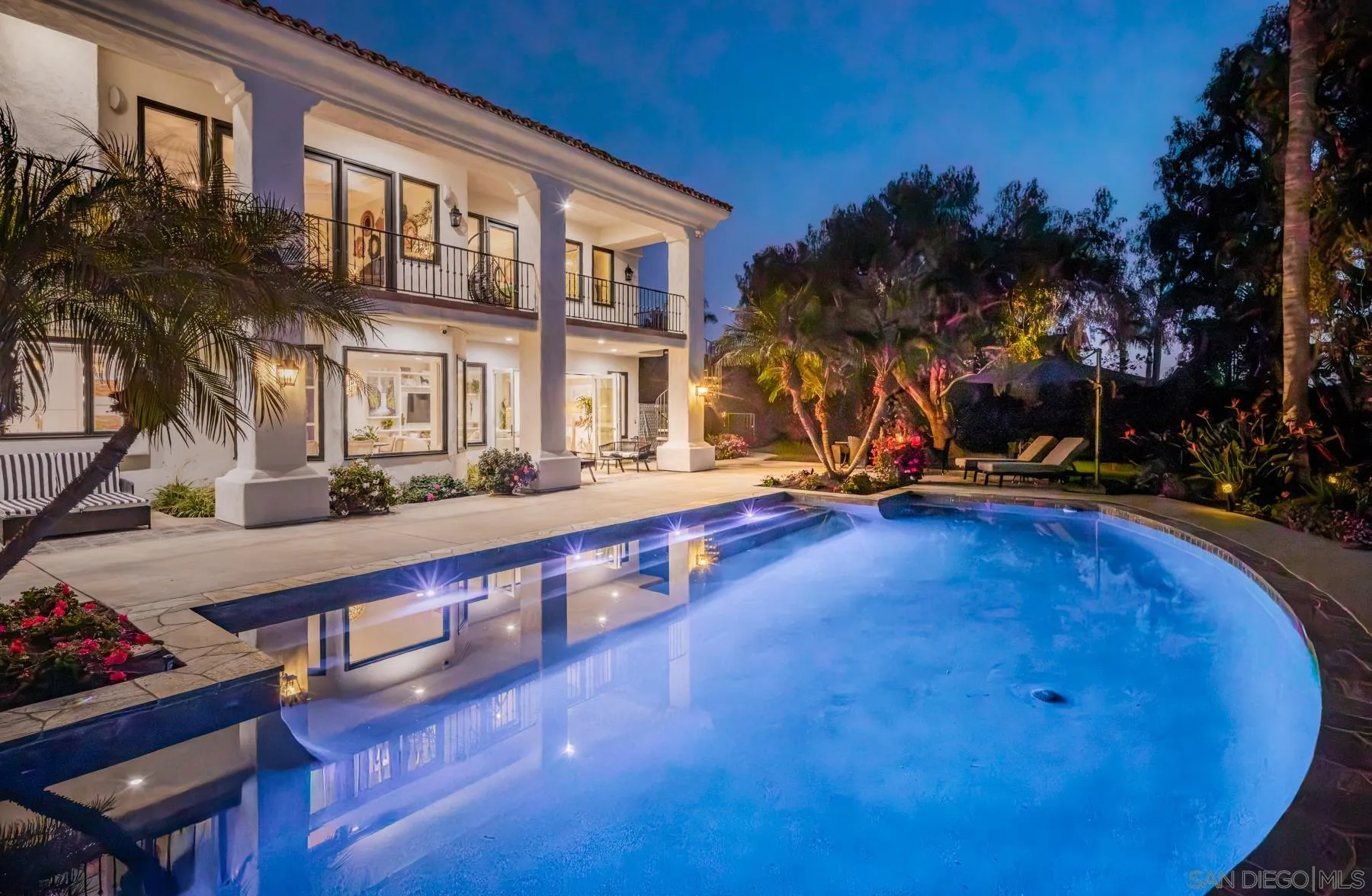 7430 St Andrews Road Rancho Santa Fe, CA 92067 - Photo 41 of 48 a view of a house with swimming pool