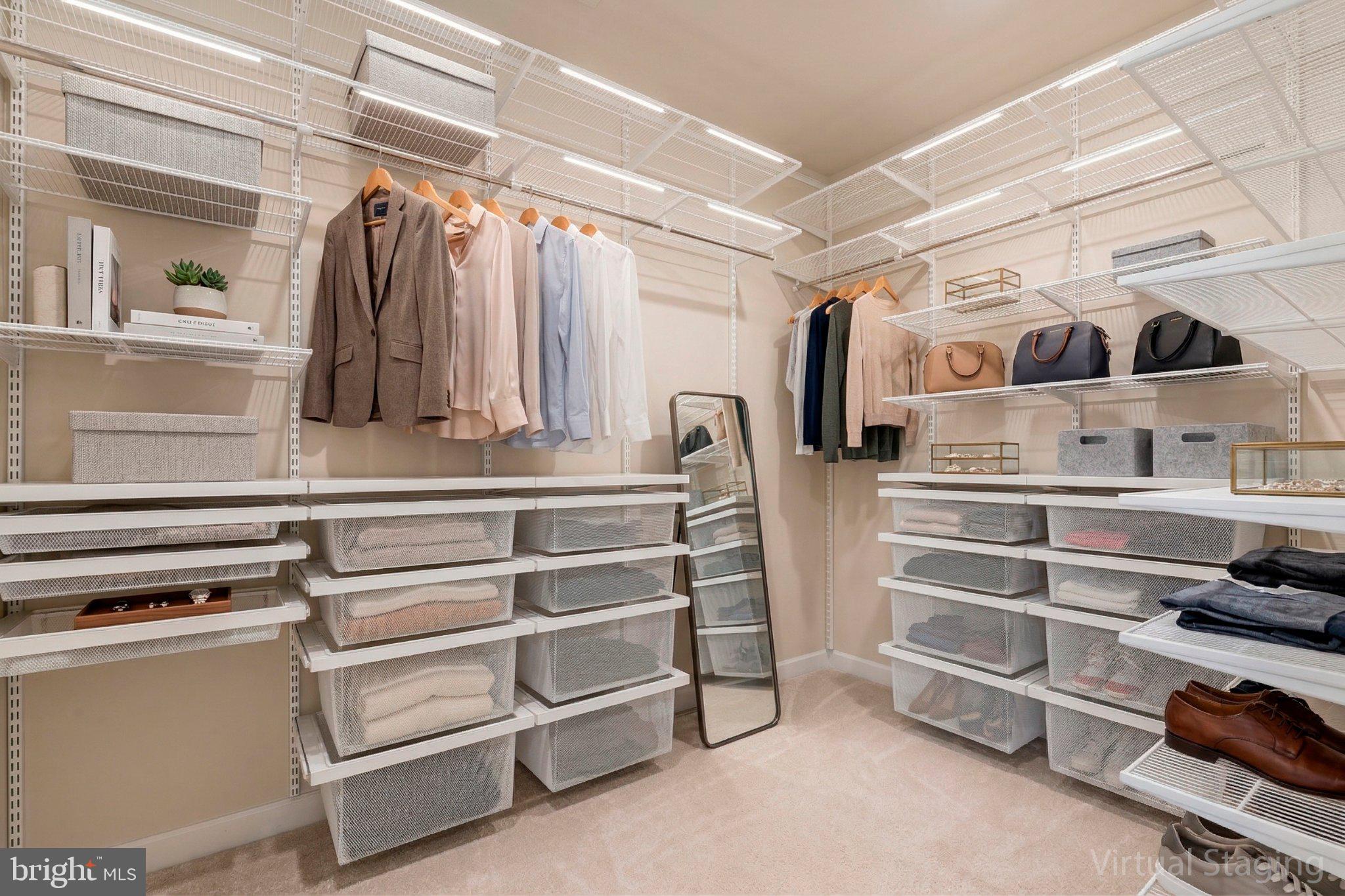 7504 Overview Terrace Columbia, MD 21044 - Photo 21 of 54 a view of walk in closet with clothes and shoes