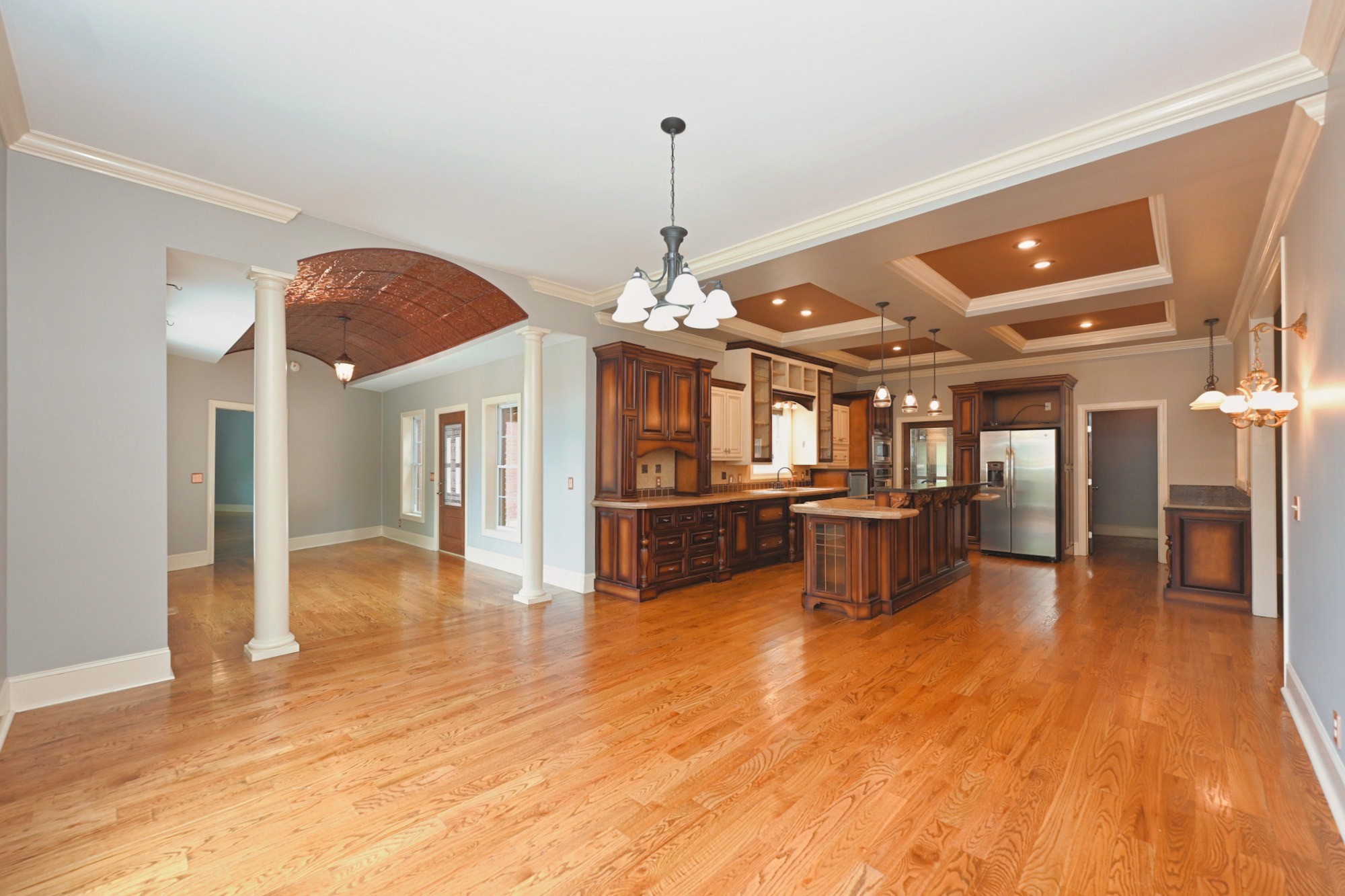 125 Happy Hollow Road Goodlettsville, TN 37072 - Photo 26 of 92 a view of a room with lots of wooden furniture and a chandelier