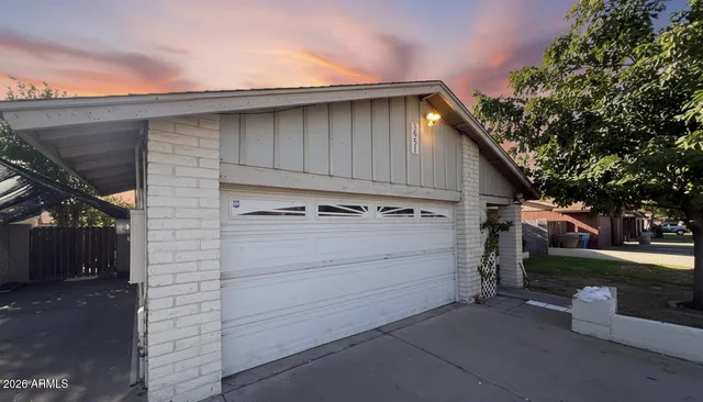a backyard of a house