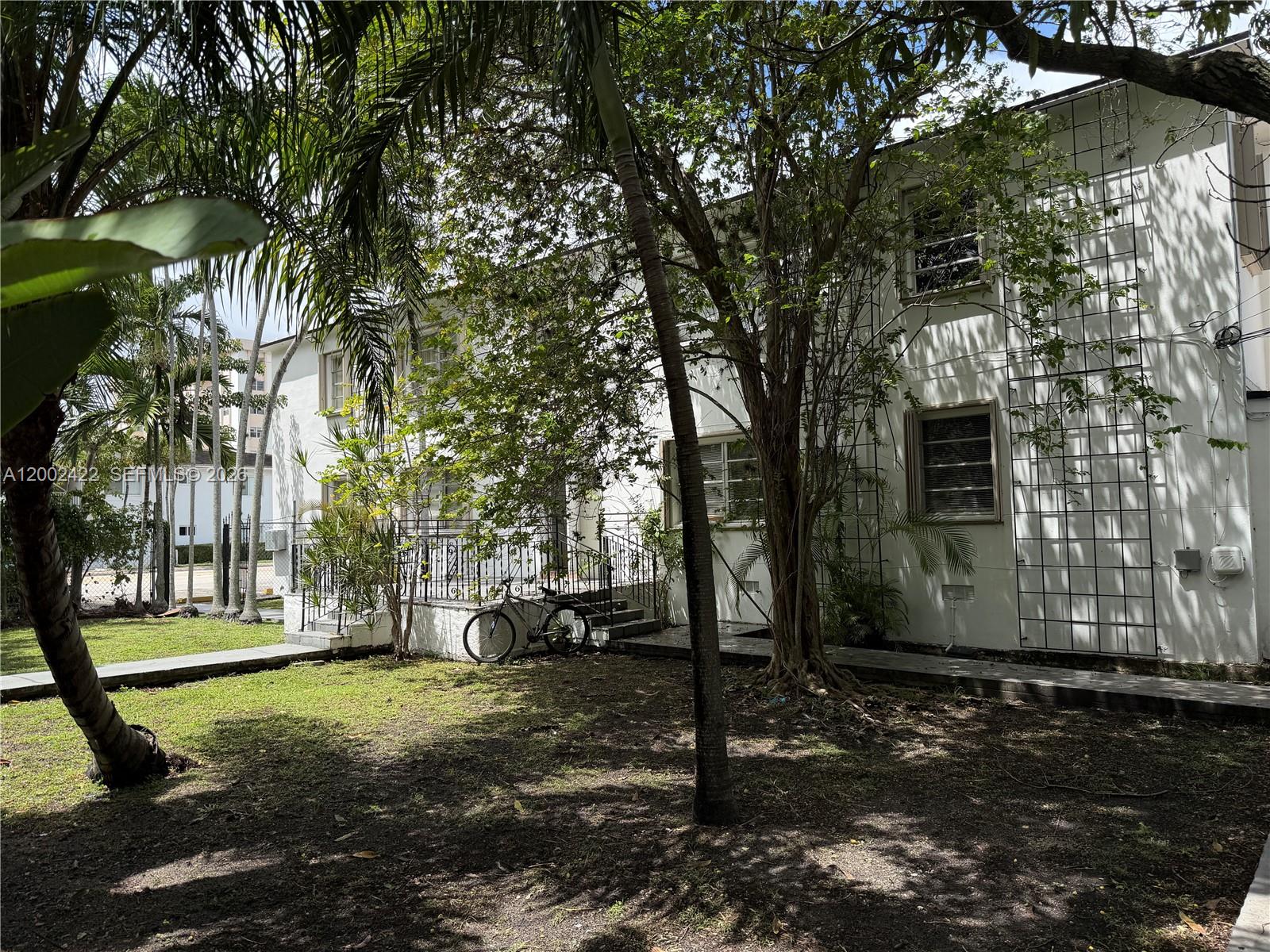a view of outdoor space with garden