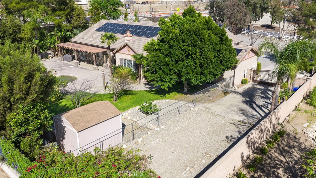 5810 Etiwanda Avenue Rancho Cucamonga, CA 91739 - Photo 61 of 68 an aerial view of a house with garden