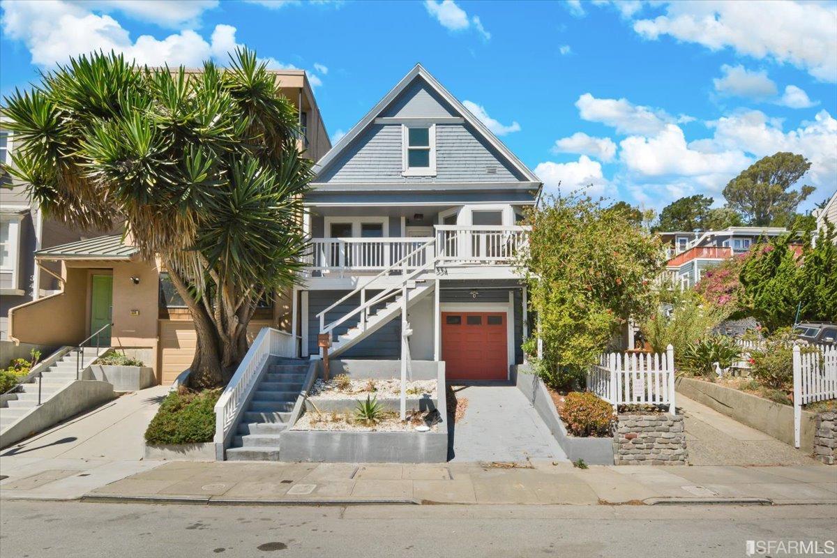 334 Holladay Avenue San Francisco, CA 94110 - Photo 1 of 36 a front view of a house with garden