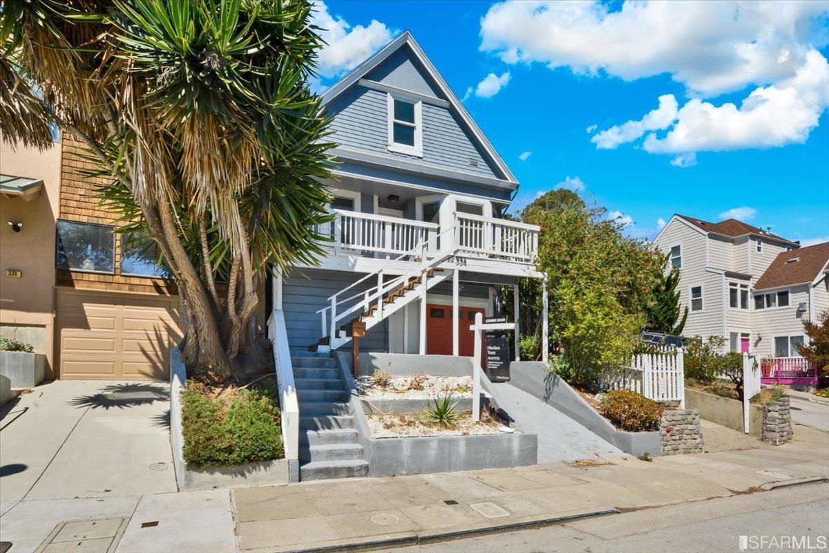 334 Holladay Avenue San Francisco, CA 94110 - Photo 2 of 36 a front view of a house with street