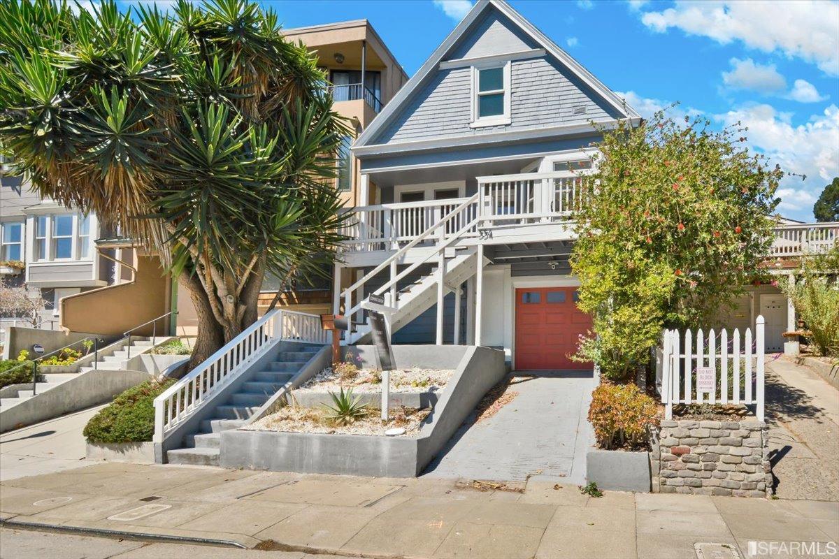 334 Holladay Avenue San Francisco, CA 94110 - Photo 3 of 36 a front view of a house with garden