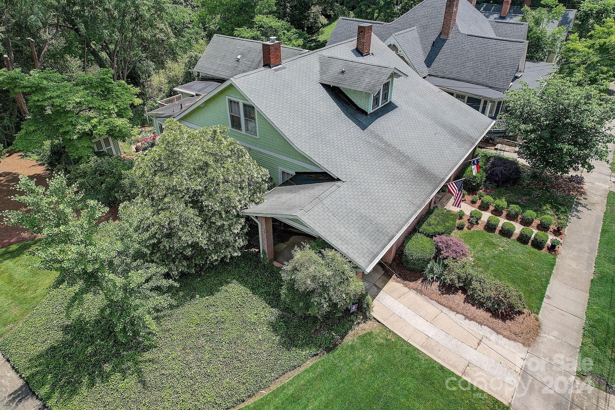 179 Union Street South Concord, NC 28025 - Photo 31 of 38 an aerial view of a house with a yard