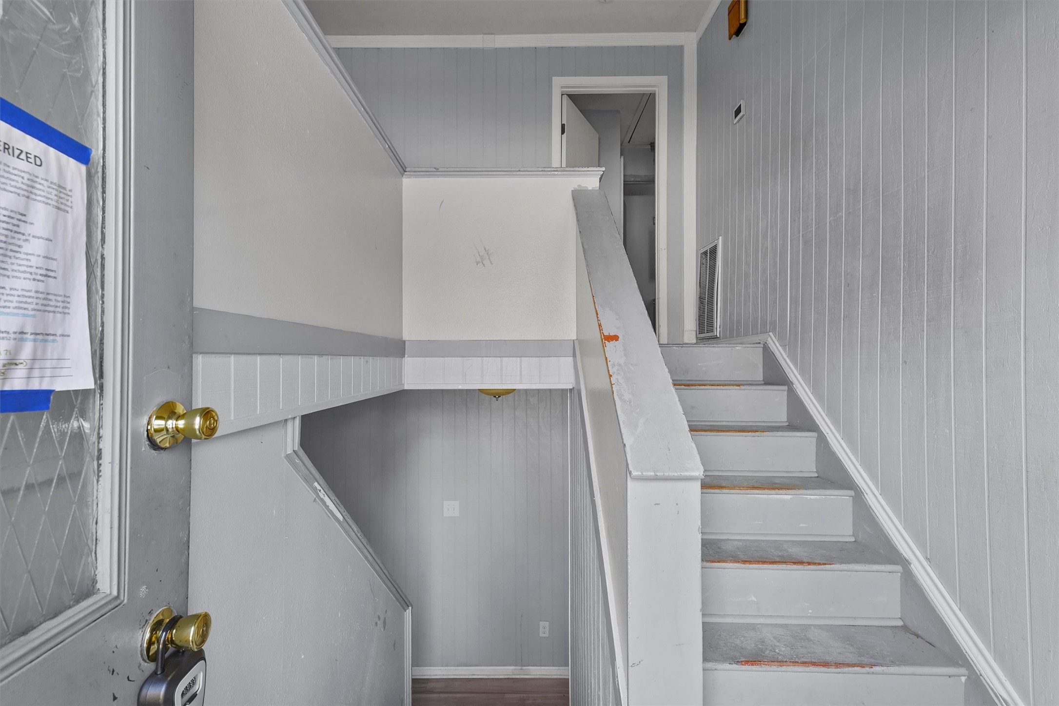 3218 Timberlark Street Houston, TX 77339 - Photo 3 of 28 view of staircase with wooden floor and stairs