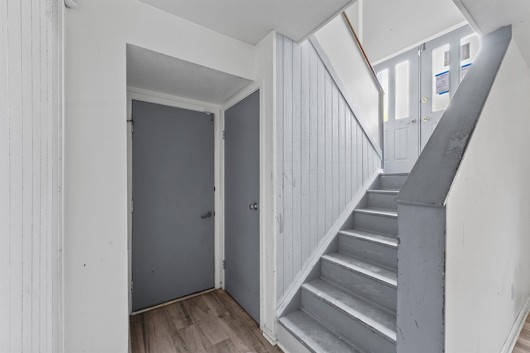 3218 Timberlark Street Houston, TX 77339 - Photo 10 of 28 a view of staircase with wooden floor and white walls