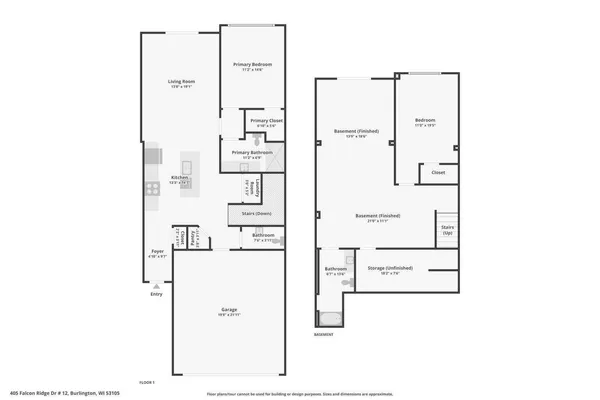 $399,900 | 405 Falcon Ridge Drive, Unit 16, Burlington, WI 53105