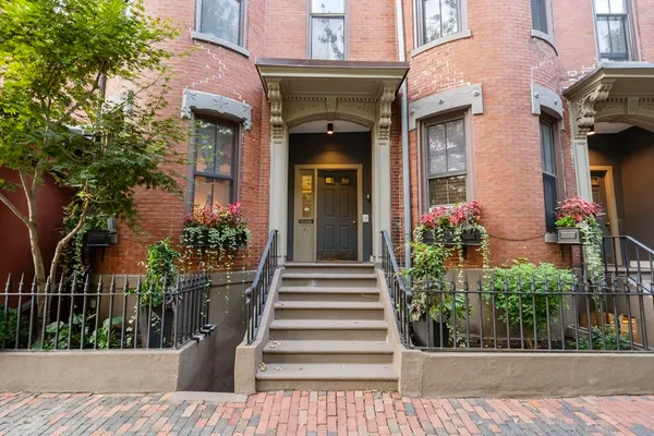 a front view of a house