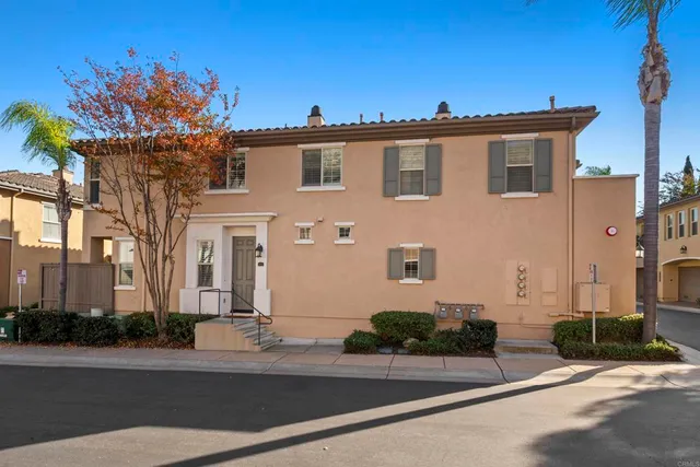 a front view of a house