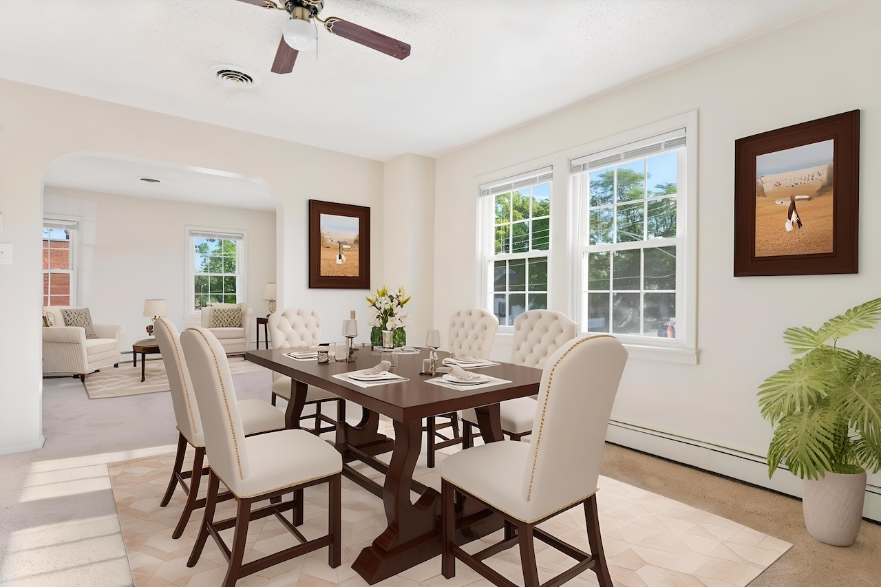 3701 216th Street Matteson, IL 60443 - Photo 4 of 26 a view of a dining room with furniture window and wooden floor