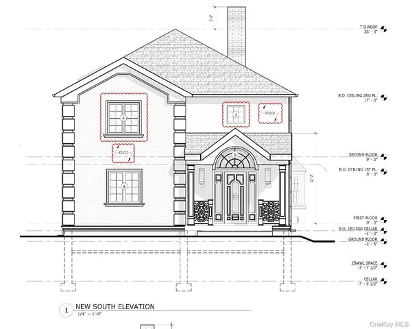 a view of a white house next to a yard