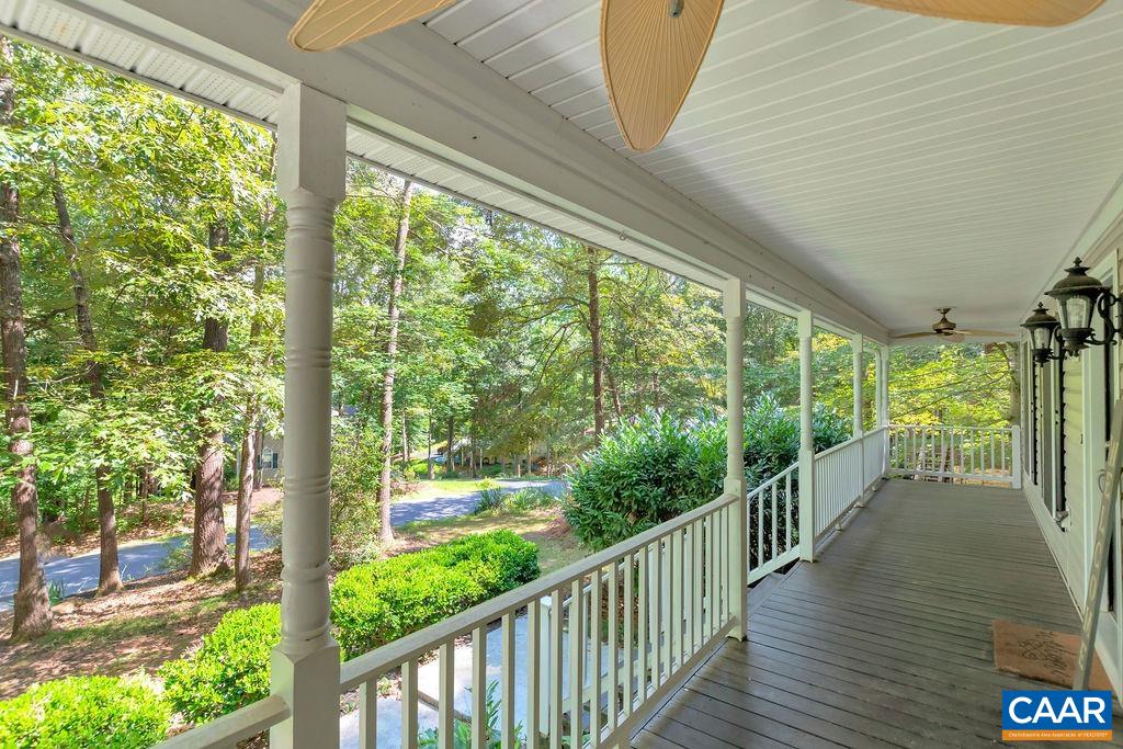 32 East Point Road Palmyra, VA 22963 - Photo 7 of 29 a view of a porch with wooden floor in front of house