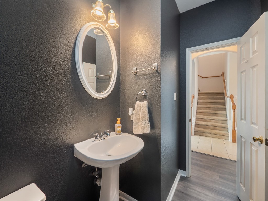 1819 Rutherford Drive Leander, TX 78641 - Photo 16 of 36 a bathroom with a sink and a mirror