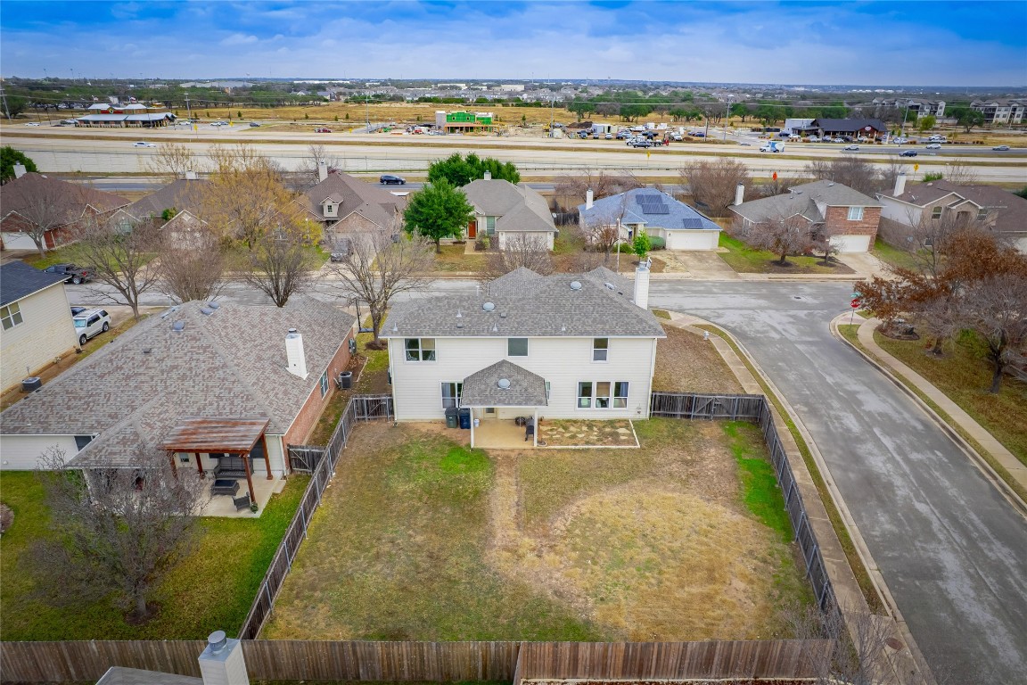 1819 Rutherford Drive Leander, TX 78641 - Photo 34 of 36 aerial view of a house with outdoor space