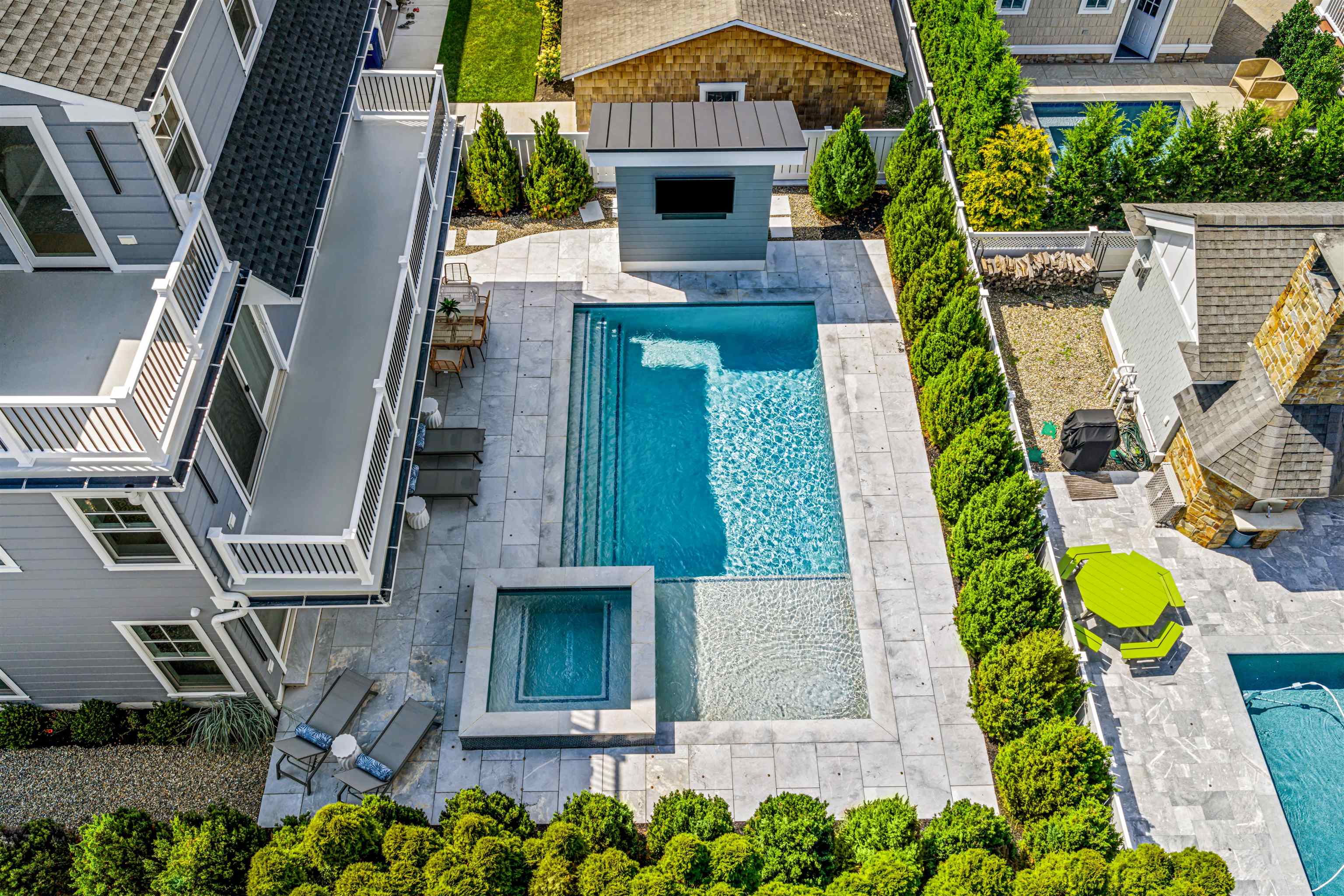 151 37th Street Avalon, NJ 08202 - Photo 48 of 50 an aerial view of a house with swimming pool