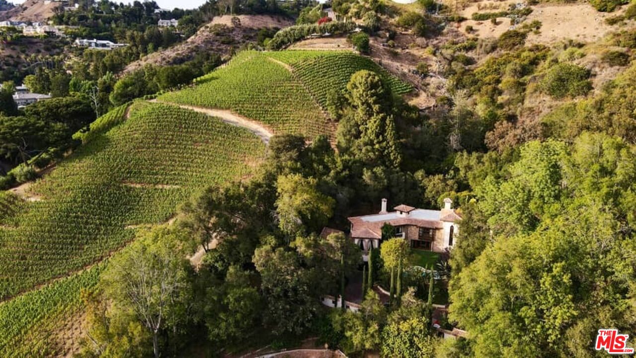 1016 Moraga Drive Los Angeles, CA 90049 - Photo 30 of 30 a view of a lake with a building in the background