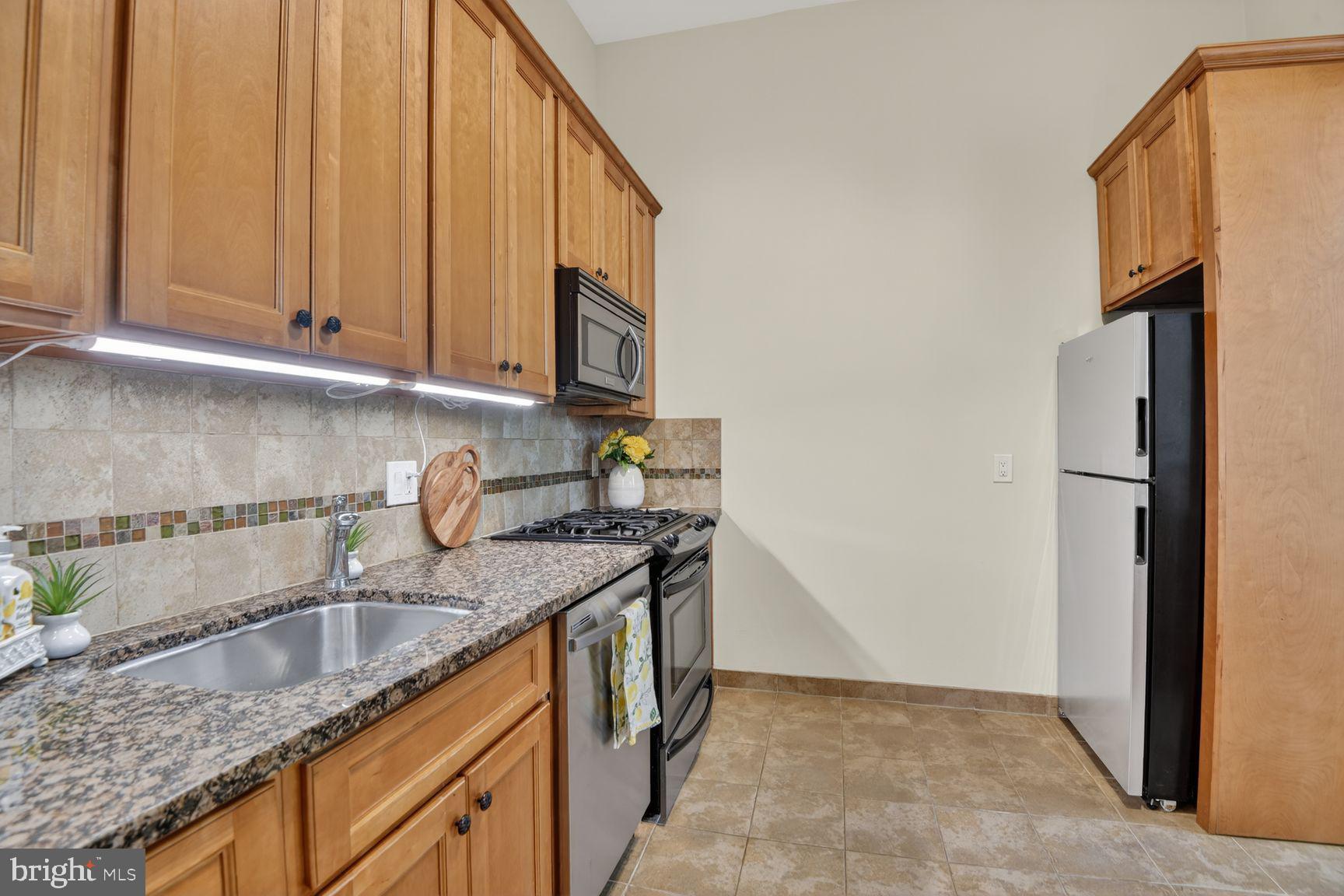 10862 Bucknell Drive, Unit 301 Silver Spring, MD 20902 - Photo 5 of 32 Kitchen with Granite Countertops & tile floor