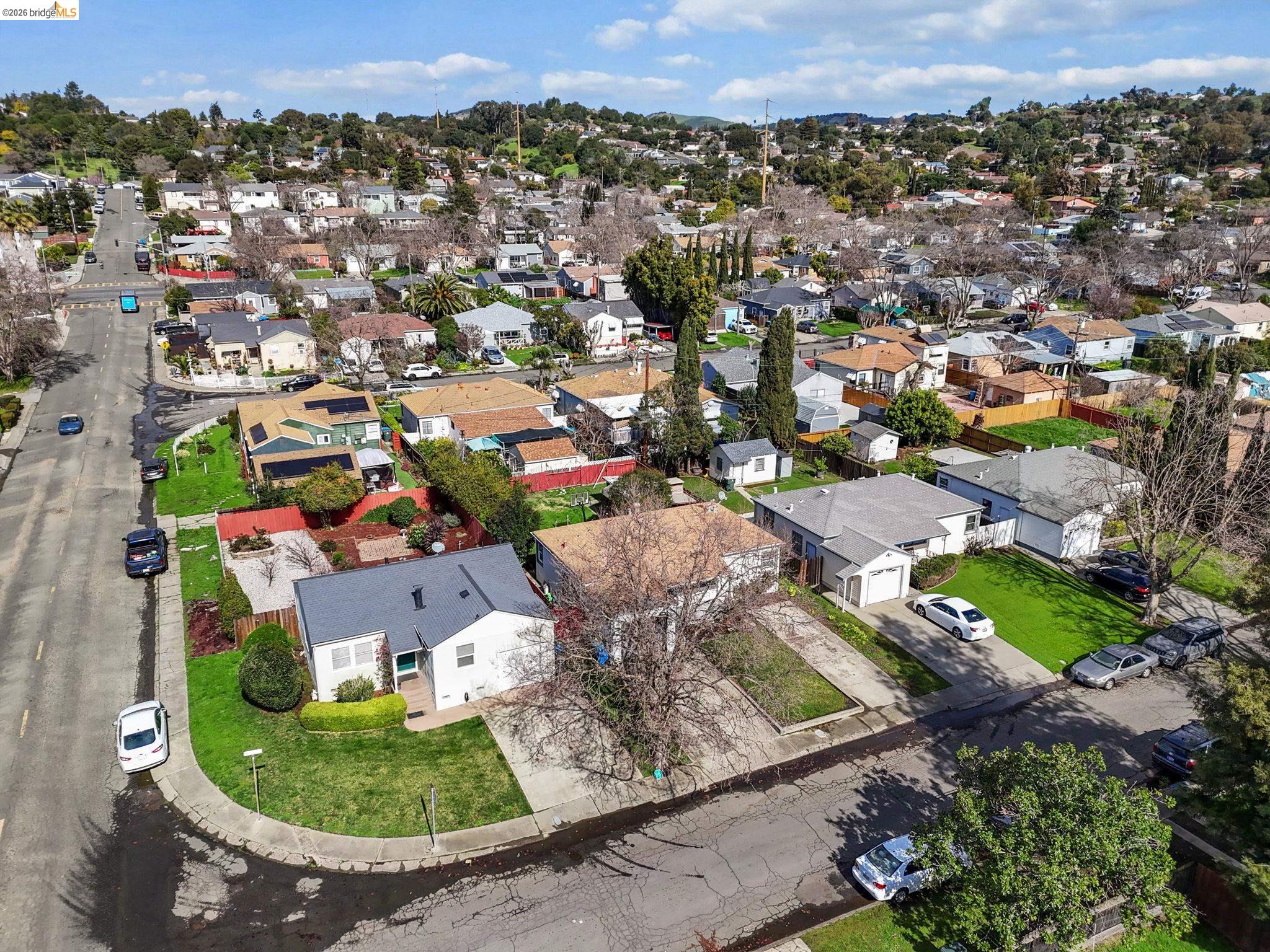 104 Foster Street Vallejo, CA 94591 - Photo 4 of 34 an aerial view of residential houses with outdoor space and parking