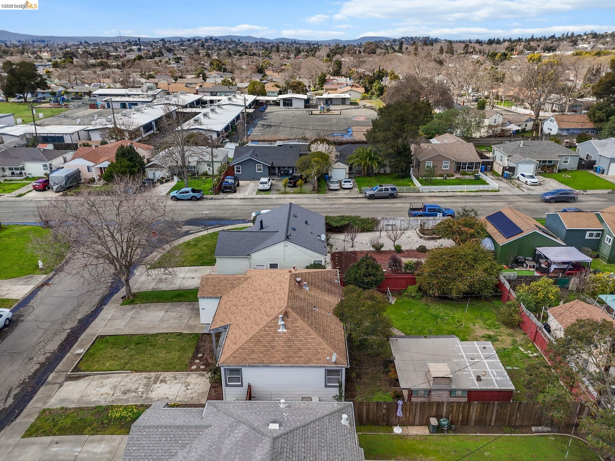 104 Foster Street Vallejo, CA 94591 - Photo 8 of 34 an aerial view of a house with a garden