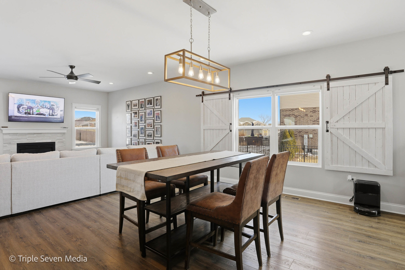 16256 Pinto Lane Manhattan, IL 60442 - Photo 7 of 32 a view of a dining room with furniture window and wooden floor