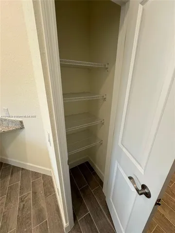 a view of walk in closet